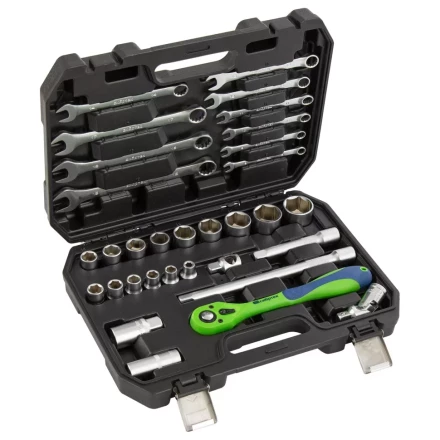 Набор инструментов 32 предмета, CrV, 1/2&quot; Сибртех 13527 купить в Челябинске