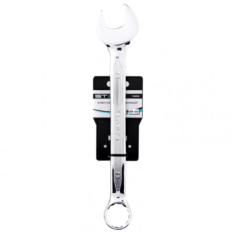 Ключ комбинированный 28 мм CrV антислип Stels 15265 купить в Челябинске