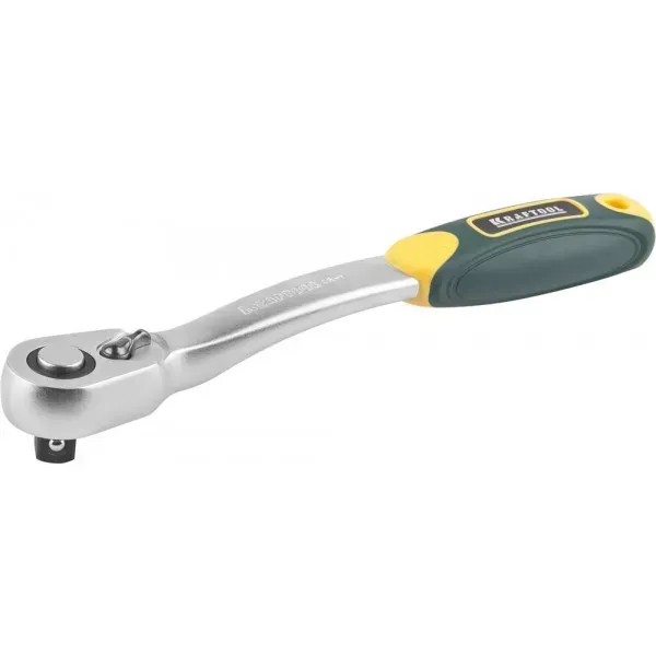 Трещотка для торцовых головок KRAFTOOL "PRO", Сr-V сталь, 72 зубца, изогнутая, 1/2" 27795-1/2_z02 купить в Челябинске