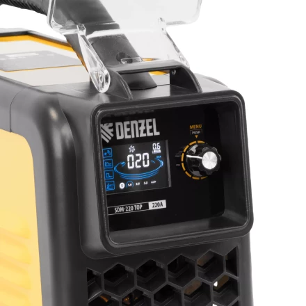 Аппарат инвертор. дуговой сварки SDM-220 Top, 220 А, ПВ 60% кейс// Denzel 94358 купить в Челябинске
