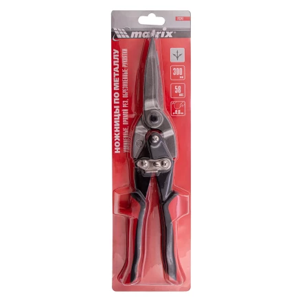 Ножницы по металлу Matrix 78341, удлиненные, 285 мм, пряморежущие, обрезиненные рукоятки купить в Челябинске