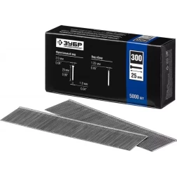 Гвозди тип 300, 25 мм, особотвердые, ЗУБР "ПРОФЕССИОНАЛ" 31830-25, 5000 шт 31830-25