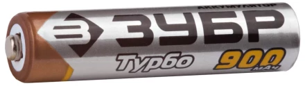 Аккумулятор ЗУБР с низким саморазрядом &quot;ААА&quot;, 900 мАч,  никель-металлгидридный, 2шт 59273-2C купить в Челябинске