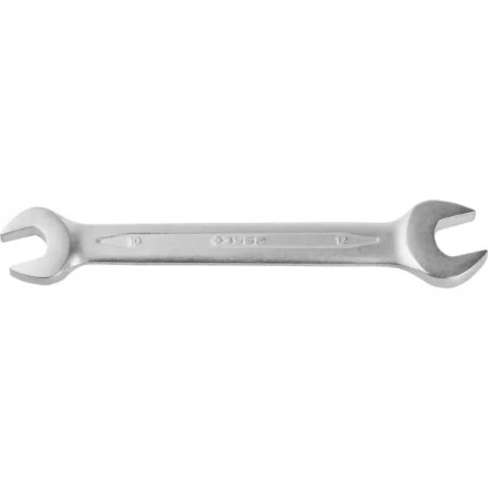 Ключ ЗУБР &quot;ПРОФИ&quot; гаечный рожковый, Cr-V сталь, хромированный, 10х12мм 27027-10-12 купить в Челябинске