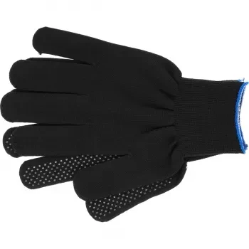 Перчатки нейлон ПВХ точка 13 класс чёрные XL 67848 купить в Челябинске