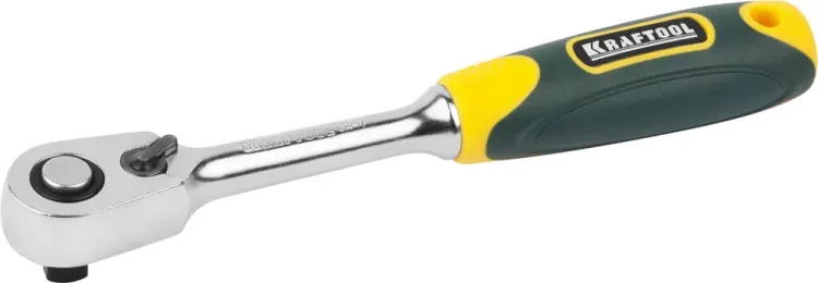 Трещотка для торцовых головок KRAFTOOL "PRO", Сr-V сталь, 60 зубцов, 1/4" 27794-1/4_z02 купить в Челябинске