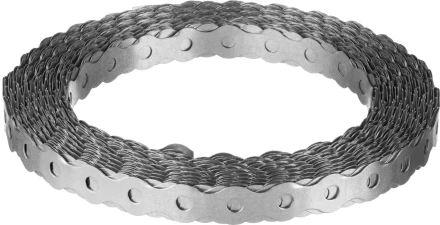 ЗУБР Волна, 17 x 0.5 мм, 25 м, цинк, перфорированная вентиляционная лента (310246-17) купить в Челябинске