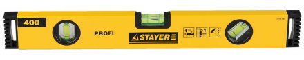 Уровень STAYER &quot;PROFI&quot; &quot;PROFILevel&quot; коробчатый усиленный, фрезерованный, 3 противоударных ампулы, 40см 3466-040 купить в Челябинске