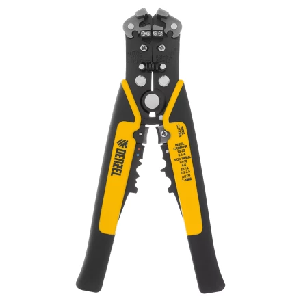 Щипцы для зачистки электропроводов 0,2-6 мм2, функция обрезания проводов Denzel 17742 купить в Челябинске