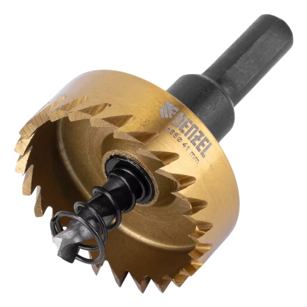 Коронка по металлу HSS, 41 мм, нитридтитановое покрытие Denzel 724113 купить в Челябинске