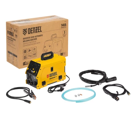 Аппарат инвертор. полуавтомат. сварки Denzel Mini MIG-140FG 94322, 140 А, ПВ 60% купить в Челябинске