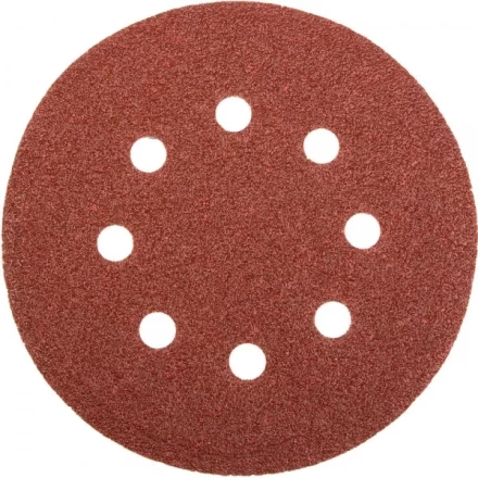 Круг шлифовальный универсальный STAYER &quot;MASTER&quot; из абразивной бумаги на велкро основе, 8 отверстий, Р60, 115мм, 5шт 35450-115-060 купить в Челябинске