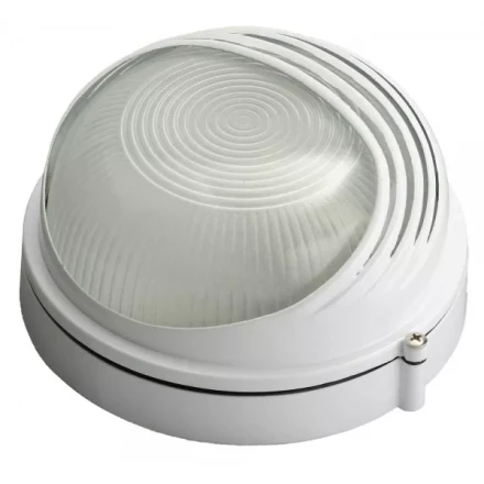 Светильник уличный СВЕТОЗАР влагозащищенный с верхним декоративным кожухом, цвет белый, 60Вт SV-57271-W купить в Челябинске