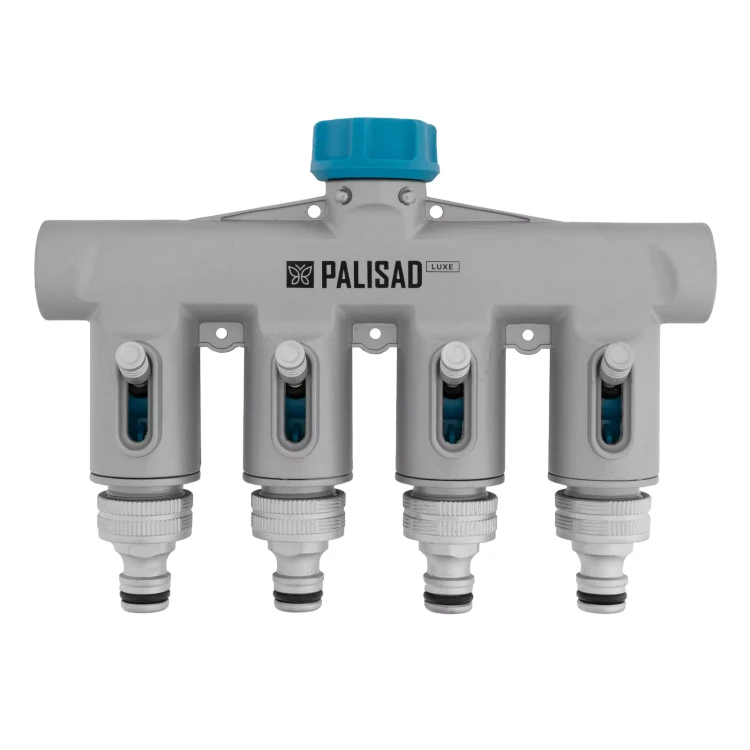 Разветвитель четырёхканальный Palisad 65833, с внутренней резьбой 3/4", алюминий, LUXE купить в Челябинске