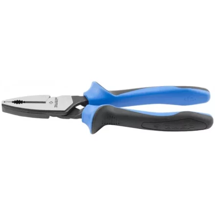 Плоскогубцы ЗУБР &quot;ПРОФЕССИОНАЛ&quot; &quot;ТИТАН&quot; комбинир, двухкомп рукоятка, увелич передаточ усилие, повыш износостойкость, 200 мм 2207-1-20 купить в Челябинске