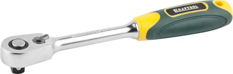 Трещотка для торцовых головок KRAFTOOL "PRO", Сr-V сталь, 60 зубцов, 3/8" 27794-3/8_z02 купить в Челябинске