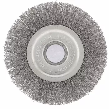 Щетка для УШМ 125 мм посадка 22,2 мм плоская витая проволока  СИБРТЕХ 746567 купить в Челябинске