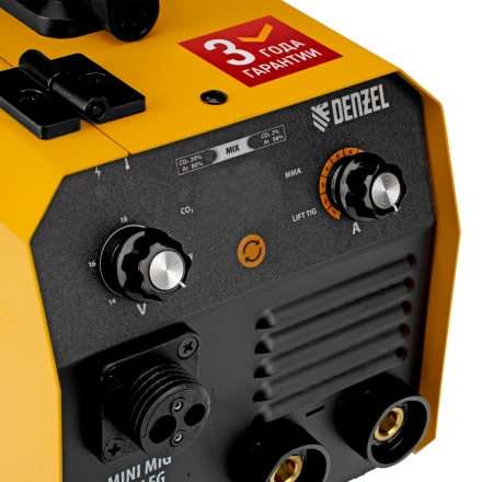 Аппарат инвертор. полуавтомат. сварки Mini MIG-140LFG, 140 А, ПВ 60%// Denzel 94305 купить в Челябинске