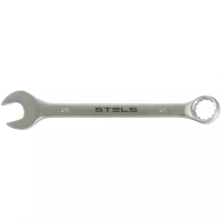 Ключ комбинированный 25 мм CrV матовый хром STELS 15227