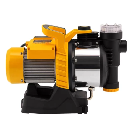 Садовый поверхностный насос Denzel 97305 GP1100SS, 1100 Вт, 4000 л/ч, подъем 45 м, пластик купить в Челябинске