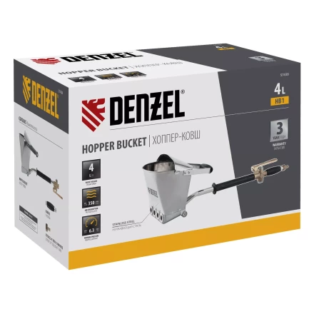 Хоппер-ковш Denzel 57438 HB1, 4 л, 350 л/мин 57438 купить в Челябинске
