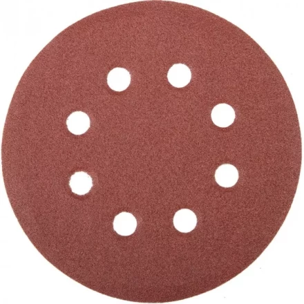 Круг шлифовальный универсальный STAYER "MASTER" из абразивной бумаги на велкро основе, 8 отверстий, Р100, 125мм, 5шт 35452-125-100 купить в Челябинске