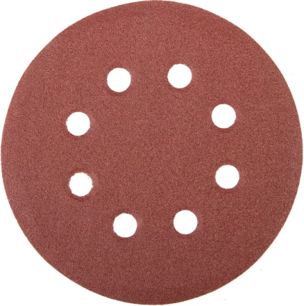 Круг шлифовальный универсальный STAYER "MASTER" из абразивной бумаги на велкро основе, 8 отверстий, Р100, 125мм, 5шт 35452-125-100 купить в Челябинске