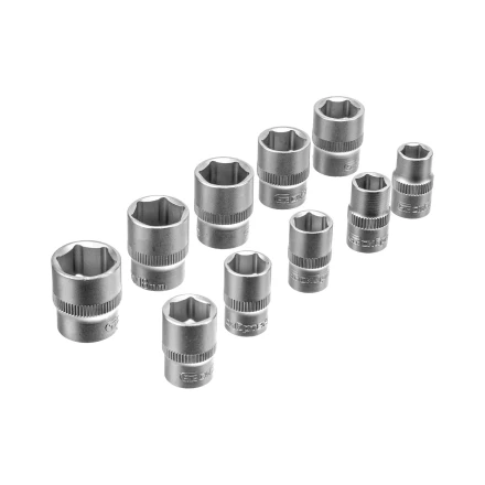 Набор инструментов Сибртех 14171, 1/2&quot;, 3/8&quot;, 1/4&quot;, пластиковый кейс 172 предм. купить в Челябинске