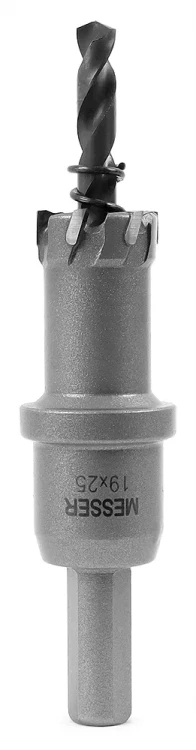 ТСТ коронка MESSER 19X25 с центрирующим сверлом и толкающей пружиной купить в Челябинске