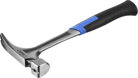 Молоток-гвоздодер ЗУБР цельнокованый с двухкомпонентной рукояткой серия ПРОФЕССИОНАЛ купить в Челябинске