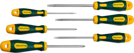 Набор отверток X-Drive, KRAFTOOL 250081-H6, Cr-Mo-V сталь, 6шт 250081-H6 купить в Челябинске