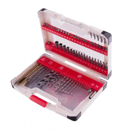 Набор сверл комбинированный по металлу 1-6 мм бетону 4-8 мм дереву 3-8 мм перки биты 44 шт адаптер головки 6 шт 75 предметов Pro Matrix 725675 купить в Челябинске