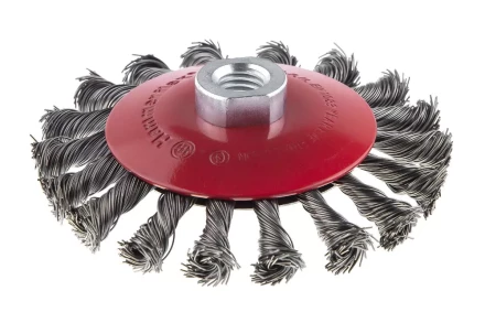 Кордщетка HAMMER тарелка 115мм для УШМ витая сталь (207-112) купить в Челябинске