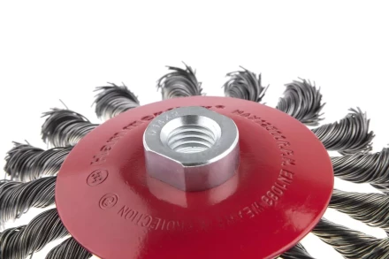 Кордщетка HAMMER тарелка 115мм для УШМ витая сталь (207-112) купить в Челябинске