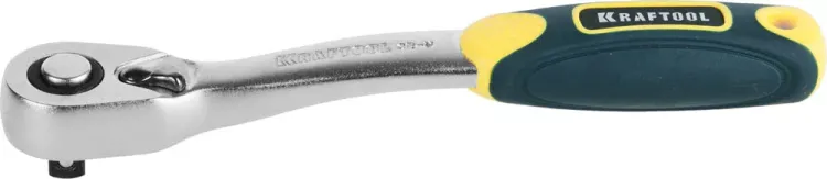 Трещотка для торцовых головок KRAFTOOL "PRO", Сr-V сталь, 72 зубца, изогнутая, 1/4" 27795-1/4_z02 купить в Челябинске