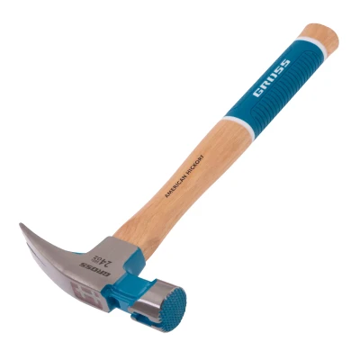 Молоток-гвоздодер, 680 г Gross 10425, угол 75, магнит, обрезиненная рукоятка AMERICAN HICKORY