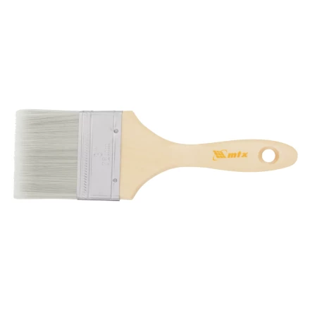 Кисть плоская для лаков &quot;Евро&quot; 3&quot;, искусственная щетина, деревянная ручка Matrix 83089 купить в Челябинске