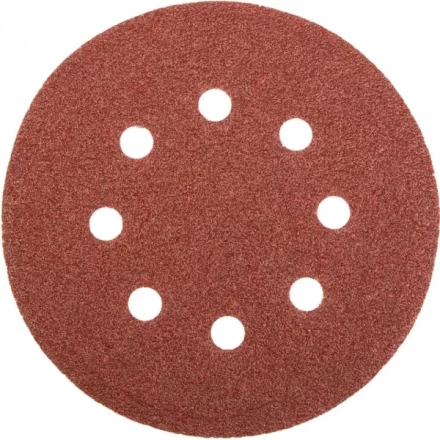 Круг шлифовальный универсальный STAYER "MASTER" из абразивной бумаги на велкро основе, 8 отверстий, Р60, 125мм, 5шт 35452-125-060 купить в Челябинске