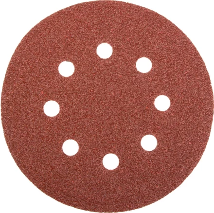 Круг шлифовальный универсальный STAYER "MASTER" из абразивной бумаги на велкро основе, 8 отверстий, Р60, 125мм, 5шт 35452-125-060 купить в Челябинске