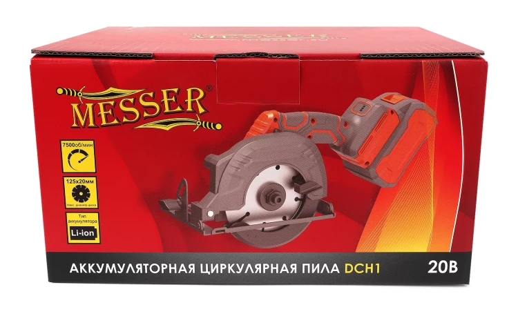 Аккумуляторная циркулярная пила MESSER DCH1 125мм 4Ач купить в Челябинске
