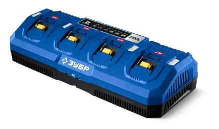 ЗУБР Turbo CHARGE, 20 В, 4 порта, 4 х 9 А, зарядное устройство для LMS АКБ, ПРОФЕССИОНАЛ (TC-20-4) купить в Челябинске