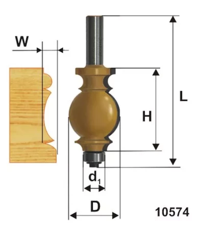 Фреза кромочная фигурная ф254х35мм хв 12мм 10574 купить в Челябинске