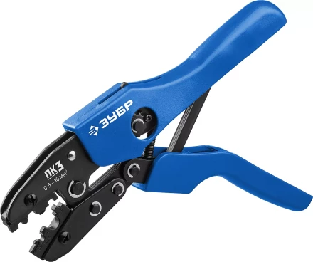 ЗУБР ПК-3, 0.5 - 10 мм2, пресс-клещи для медных наконечников и гильз, Профессионал(45456-3) купить в Челябинске