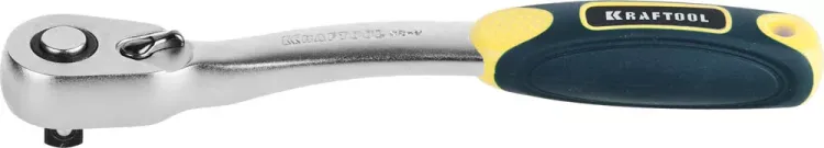 Трещотка для торцовых головок KRAFTOOL "PRO", Сr-V сталь, 72 зубца, изогнутая, 3/8" 27795-3/8_z02 купить в Челябинске