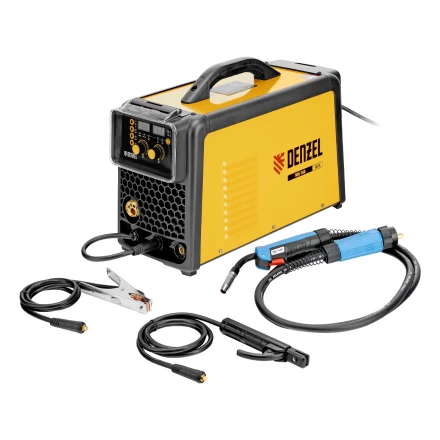 Аппарат инвертор. полуавтомат. сварки  MIG-160, 160 А, ПВ 60%, катушка 5 кг// Denzel 94309 купить в Челябинске