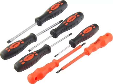 Набор отверток PH SL - 5шт. д/эл. - 2шт. проб.эл.на 220В - 1шт. 8 штук SPARTA 135435 купить в Челябинске