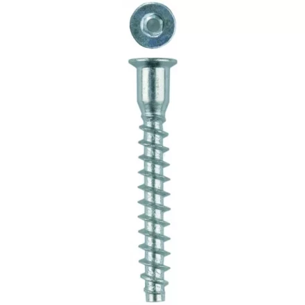 Винт-конфирмат ЗУБР оцинкованный, шестигранный шлиц, 7,0ммх70мм, 1800шт 4-308050-70-070 купить в Челябинске