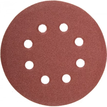 Круг шлифовальный универсальный STAYER "MASTER" из абразивной бумаги на велкро основе, 8 отверстий, Р80, 125мм, 5шт 35452-125-080 купить в Челябинске