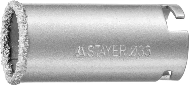 Коронка STAYER "PROFESSIONAL" кольцевая с карбидно-вольфрамовой крошкой, d=33мм 33345-33 купить в Челябинске