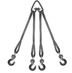 Строп текстильный четырехветвевой 4СТ 2.5 т L=5 м  SF6 30 мм Звено РТ-3 купить в Челябинске